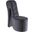 Tristram 19 Inch Velvet High Heel Shoe Chair In Gray