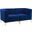 Triumph Channel Tufted Performance Velvet Loveseat In Navy