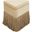 Trivoli Velvet Ottoman and Stool In Camel