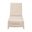 Tropez Outdoor Chaise Lounge In Oat Flat Rope and Ecru Weave Washed Ever Teak