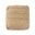 Troxa Solid Hand-Braided Jute Square Ottoman Pouf In Beige