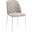 Tule Dining Side Chair with Fabric Seat and Steel Frame In Black and Charcoal