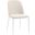 Tule Dining Side Chair with Velvet Seat and Steel Frame In Beige and Natural