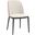 Tule Fabric Dining Side Chair In Walnut and Beige