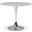 Tulip 36-Inch Dining Table In Chrome