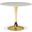 Tulip 36-Inch Dining Table In Gold