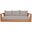 Tulum Water Resistant Fabric Outdoor Sofa In Grey