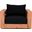 Tulum Water Resistant Fabric Outdoor Chair In Black