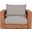 Tulum Water Resistant Fabric Outdoor Chair In Grey