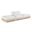Turin 120 Inch Chenille Fabric Upholstered 3-Piece Modular Sofa In Cream