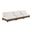 Turin 120 Inch Chenille Fabric Upholstered 3-Piece Modular Sofa In Cream