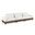 Turin 135.5 Inch Chenille Fabric Upholstered 3-Piece Modular Sofa In Cream