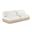 Turin 80 Inch Chenille Fabric Upholstered 2-Piece Modular Sofa In Cream