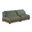 Turin 80 Inch Chenille Fabric Upholstered 2-Piece Modular Sofa In Green