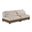 Turin 80 Inch Chenille Fabric Upholstered 2-Piece Modular Sofa In Taupe