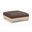 Turin Chenille Fabric Upholstered Modular Ottoman In Brown