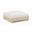 Turin Chenille Fabric Upholstered Modular Ottoman In Cream