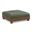 Turin Chenille Fabric Upholstered Modular Ottoman In Green