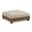 Turin Chenille Fabric Upholstered Modular Ottoman In Taupe