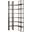 Turner Ii Curved Dark Brown Wood And Black Iron Six Shelving Unit