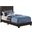 Twin Size Bed In Dark Brown Leather Look