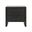 Two Drawer Side Table In Black