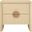 Two Drawer Side Table In Brown