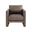 Tybee Faux Leather Arm Chair In Espresso