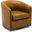 Tyler Swivel Arm Chair In Camel