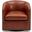 Tyler Swivel Arm Chair In Caramel