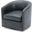 Tyler Swivel Arm Chair In Midnight Blue