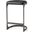 Tyson Black Leather With Metal Frame Counter Stool