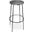 Tyson Iron Bar Stool In Silver