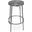 Tyson Iron Counter Stool In Silver