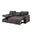 U0203 Reversible Pull Out Sofa Bed In Dark Grey