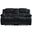 U250 Console Reclining Loveseat In Ebony