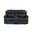 U6026 PU Console Reclining Loveseat with LED and Speaker In Black