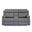 U6026 PU Console Reclining Loveseat with LED and Speaker In Grey