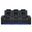 U8000 Power Reclining Sofa with Reading Light and LED Light In Black