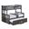 University Twin Over Full Bunk Bed In Stain Gray