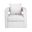 Upholstered Accent Chair In White