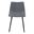 Upholstered Fabric Dining Side Chairs Set of 2 In Gray and Black