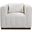 Upton Lounge Chair with 1 Toss Pillows In Ivory