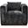 Upton Lounge Chair with 1 Toss Pillows In Prism Black