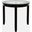 Urban Icon 42 Inch Round Counter Height Glass Inlay Dining Table In Black