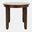 Urban Icon 42 Inch Round Counter Height Glass Inlay Dining Table In Merlot