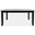 Urban Icon 66 Inch Extension Glass Inlay Dining Table In Black