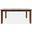 Urban Icon 66 Inch Extension Glass Inlay Dining Table In Merlot