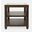 Urban Icon Glass Inlay End Table with Storage In Merlot