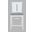 Urban Icon Slotback Upholstered Counter Stool Set of 2 In White